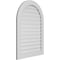 Ekena Millwork Round Top Surface Mount PVC Gable Vent: Functional, w/ 3-1/2"W x 1"P Standard Frame, 30"W x 42"H GVPRT30X4201SF - alternate 2